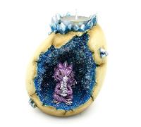 Puckator Portavelas - Bebé Dragón de los Elementos - Huevo con Cristales