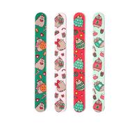 Puckator Pusheen The Cat - Limas de uñas de Navidad - Limas fuertes para uñas acrílicas naturales y de gel - Kit de cuidado de lima de uñas para mujer, productos de belleza, lima de uñas de manicura