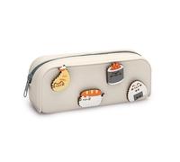 Puckator Pusheen The Cat Sushi Club - Estuche de silicona para lápices, estuche de material escolar, estuche de gran capacidad, bolsa con cremallera, artículos esenciales de oficina, estuche lindo
