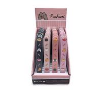 Puckator Pusheen The Cat Sushi Club - Lima de uñas fuerte para uñas acrílicas naturales y de gel - Kit de cuidado de lima de uñas para mujer, productos de belleza, lima de uñas de manicura