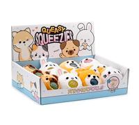 Puckator Queasy Squeezies Adoramals Pets - Juguetes suaves de peluche para niños, figuras de Pascua, recursos de aprendizaje para niños de más de 3 años, mini bestias, animales gigantes, goma