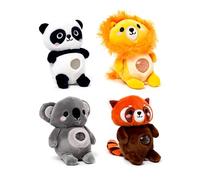 Puckator Queasy Squeezies Adoramals Zoo Mix #1 - Juguete de peluche para apretar