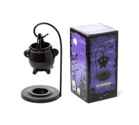 Puckator Quemador de Aceite - Caldero Negro Colgante de cerámica dolomita y Metal con Vela
