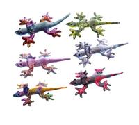 Puckator- Relleno de Arena-Lagarto de Cuello con Volante-Pequeño No Aplica Juguetes antiestrés, Multicolor (CH11X-B)