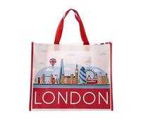 Puckator Sac de Courses London Panorama-Londres Angleterre Bolsas de la Compra Reutilizables, Multicolor, único