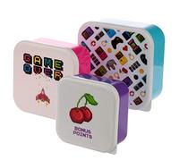 Puckator Set 3 fiambreras videjuegos, Multicolor, 12x11Cm