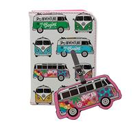 Puckator Set de Cubierta para Pasaporte y Etiqueta de Identificación para Equipaje VW - T1 Bulli Camper Van