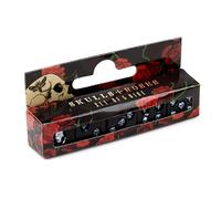 Puckator SK200 - Set de 5 Dados de 6 Caras, diseño de Calaveras incrustadas