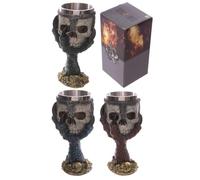 Puckator SK203 - Copa de decoración, diseño de Calaveras y Garras de Dragones