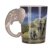 Puckator SMUG21 - Taza (8,5 x 11,5 x 10,5 cm), diseño de Elefante