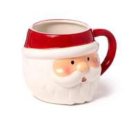 Puckator - Taza de cerámica con cabeza de Papá Noel
