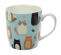 Puckator Taza de porcelana china Feline Fine diseño de gato 9×12×8,5 cm
