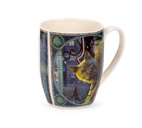 Puckator - Taza de té de porcelana 300ml - Rusty Cauldron Cat - Gatos, Lisa Parker