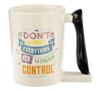 Puckator Taza de té y café con mango de cerámica con control remoto de TV, accesorios divertidos para el hogar, bonitos regalos para novia, tazas grandes para hombres y mujeres, bebidas calientes,