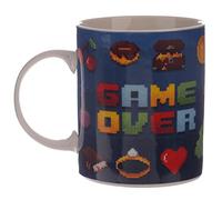 Puckator Taza de té y café de porcelana Game Over - Accesorios divertidos para el hogar - Regalos lindos para novia - Tazas grandes para hombres y mujeres bebidas calientes - Lindas tazas de regalo -