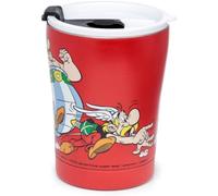 Puckator - Taza térmica aislada (300 ml, Asterix & Obélix, color rojo