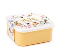 Puckator The Nectar Meadows - Juego de 3 cajas de almuerzo M/L/XL - Caja de almuerzo con varios compartimentos - Pequeños recipientes de comida - Caja de almuerzo para adultos y niños - Caja de