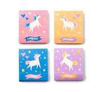 Puckator Unicorn Magic Matchbook - Lima de uñas fuerte para uñas acrílicas naturales y de gel, kit de cuidado para mujer, productos de belleza, lima de uñas de manicura