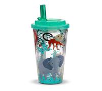 Puckator - Vaso Irrompible con Pajita - Animales - Zooniverse