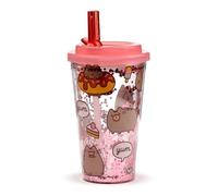 Puckator - Vaso Irrompible con Pajita - Foodie - Pusheen el Gato