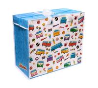 Puckator Volkswagen VW T1 - Bolsa de almacenamiento para ropa sucia con cremallera, cesta de lavado, cesta de almacenamiento grande, cesta de lavandería, accesorios de habitación para hombres, bolsas