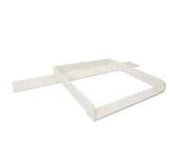 Puckdaddy Lennard | Cambiador compatible con cómodas IKEA Malm | 159,5x78x10cm | Cambiador con revestimiento de madera MDF blanco | Cambiador premium con material de fijación para montaje en pared.