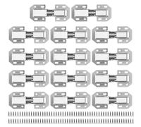 PUCSIQ 14 bisagras para puerta de armario de 90 grados, bisagras atornillables con muelle, con 112 tornillos, bisagras de 90 grados para puerta de armario ocultas para armarios de cocina, puertas de