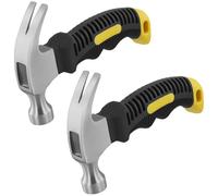 PUCSIQ Martillo de Garra Portátil, 2 Unidades, Martillo Pequeño de Carpintero de 155 mm para Reparación, Camping, Carpintería