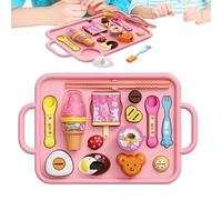 Pudding Feeding Set - 350g Jelly Dessert Toy, 15pc Kitchen Accessory | Pretend Play Food, Early Education House Toys | Interactive Role Playing Game, Creative Birthday Preschool