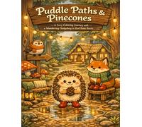 Puddle Paths & Pinecones: A Cozy Coloring Journey with a Wandering Hedgehog in Red Rain Boots (The Rainy Day Friends Collection)