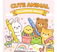 Puddle Paws: A Cute & Easy Animal Coloring Book for Kids Ages 2-4 (Bold & Simple Designs)