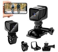 Pudet Luo Dashcam Moto Mini WiFi 1080P Gran Angular, Grabación en Bucle
