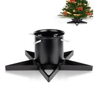 PUDO Soporte para árbol de Navidad con depósito de agua: estrella negra