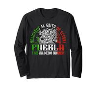 Puebla México Souvenir Mexican Travel Vacation Manga Larga
