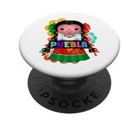 Puebla Muñeca Lelé Maria Handmade Mexicans Artesanal Mexico PopSockets PopGrip Adhesivo