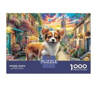 Pueblo Chihuahua Rompecabezas 1000 Piezas Correr Chi Cartón Reciclado para Toda La Familia Regalo Cumpleaños para Decorar Oferta Mejor Regalo 38x26cm/1000pcs