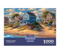 Pueblo costero Puzzle 1000 Piezas Pasatiempo Creativo Regalo DiVersión Decoración del Rompecabezas Juguetes Desafiantes Adultos Y Niños A Partir De 12 Años 70x50cm/1000pcs