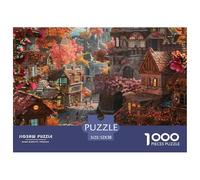 Pueblo de fantasía de otoño Material De Papel Resistente Buen Rompecabezas, Apto para Relax En Casa Y Hobbies Personales 52x38cm/1000pcs