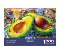 Pueblo del Avocado Rompecabezas para Adultos La Fusión Entre Arte Y Desafío Extremo - El Regalo Original Que Definirá Tu Navidad, Recomendado para +14 Años 70x50cm/1000pcs