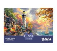 Pueblo Faro Rompecabezas para Adultos Un Desafío De Alta Definición para La Mente Excelencia para El Público Adulto (A Partir De 14 Años) 52x38cm/1000pcs