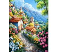 Pueblo Italiano Rompecabezas 1000 Piezas Cartón para Principiantes Animales fantásticos de Animales Salvajes Vacaciones Y Fines De Semana Hobby Y Ocio Calidad Profesional Regalo Cumpleaños 1000 PCS