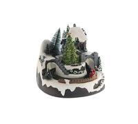 Pueblo Navideño Decorativo con Movimiento, Luces LED y Musica