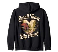 Pueblo pequeño, Gran corazón, granjeros Tradicionales Sudadera con Capucha
