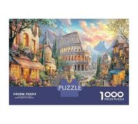 Pueblo Romano 1000 Piezas Ruinas de la Antigua Ciudad Rompecabezas Desafiantes Juguetes Desafiantes para Adultos Rompecabezas De Juego Toda La Familia Regalos 52x38cm/1000pcs