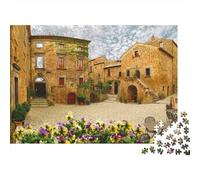 Pueblo romántico Puzzle 1000 Piezas, DIY, Juguete Educativo, Decoración del Hogar, Rompecabezas para Adultos, A Partir De 14 Años 1000pcs (75x50cm)