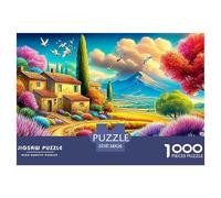 Pueblo Vibrante Puzzle para Adultos Obra De Arte Imposible De Alta Complejidad Codiciado para Mujeres Y Hombres (14+ Años) 38x26cm/1000pcs