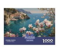 Pueblos costeros paisajes Cartón Ecológico Ideal para Refresco Mental, Reducción De Estrés Y Actividades De Ocio Diarias 70x50cm/1000pcs