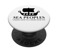 Pueblos del Mar - Antiguo Bronce Historia Mediterránea Meme PopSockets PopGrip Adhesivo