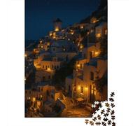 Pueblos mediterráneos 1.000piezas Rompecabezas Vista al mar Adultos Accesorios Formación Didácticos 12+ Creatividad 1000pcs (75x50cm)