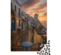 Pueblos mediterráneos 1.000piezas Rompecabezas Vista al mar Adultos Accesorios Formación Retos 12+ Creatividad 1000pcs (75x50cm)